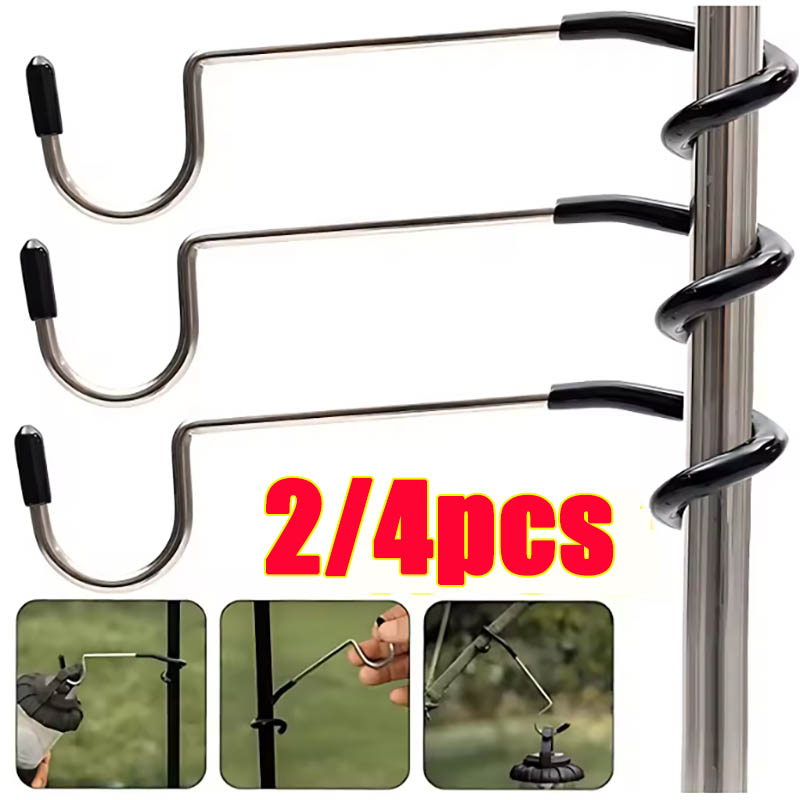 Hunting Camp Outdoor Supplies - Stainless Steel Light Stand Holder Hooks
