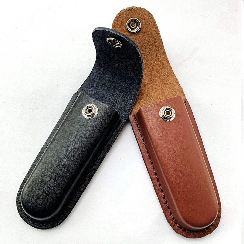 Hunting Knife Outdoor - Brown Fold Knife Scabbard Tool Flashlight
