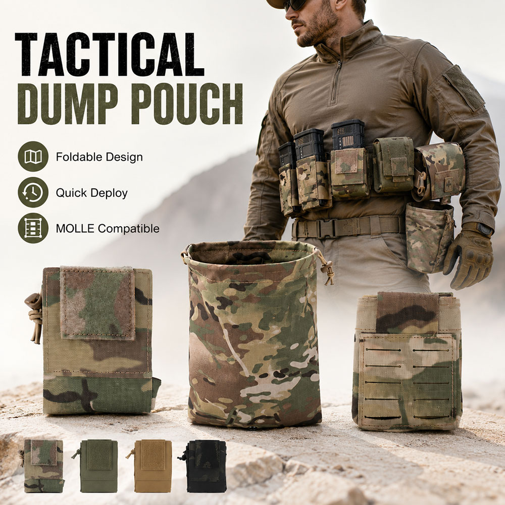 Outdoor Hunting Gear Storage - Tactical MOLLE Dump Pouch Foldable Magazine
