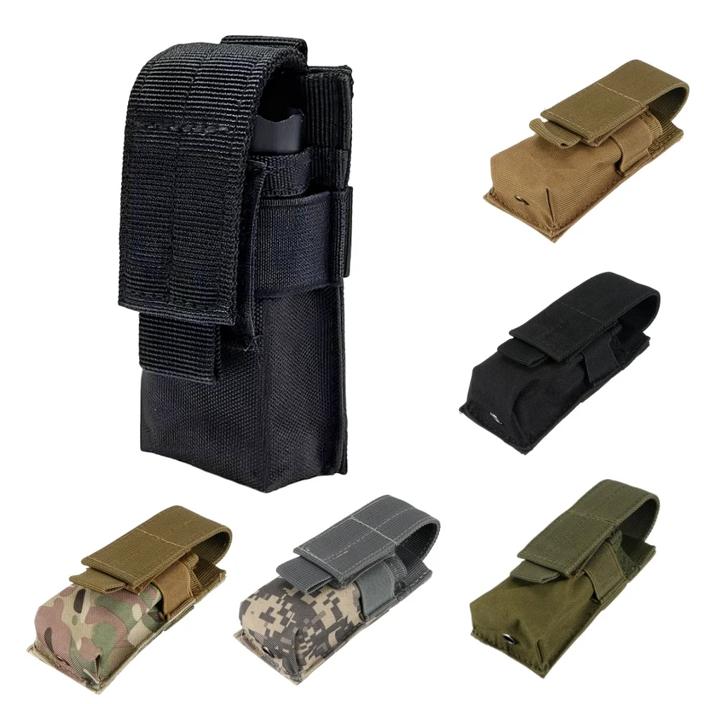 Hunting Knife Outdoor - Molle Tactical M5 Flashlight Pouch 9MM