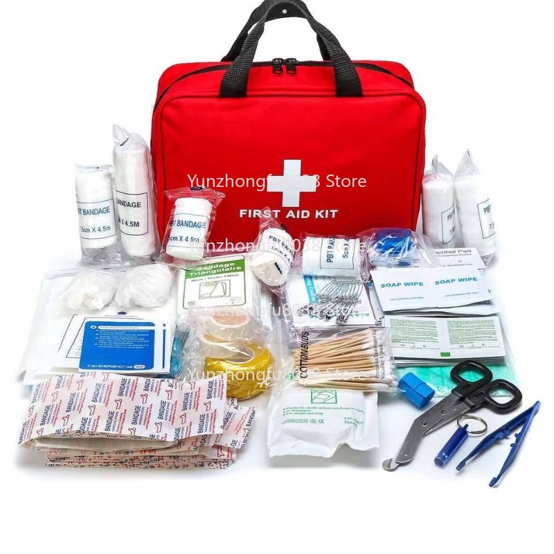 Hunting Camp Outdoor Supplies - Portable Manual Powered First Aid Kit
