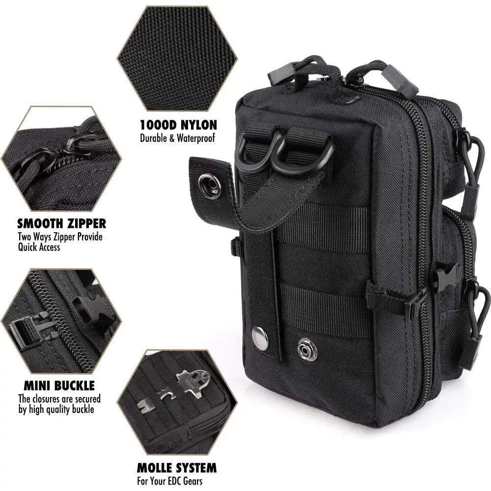 Outdoor Hunting Gear Storage - Mini Molle Utility Pouch, EDC Small