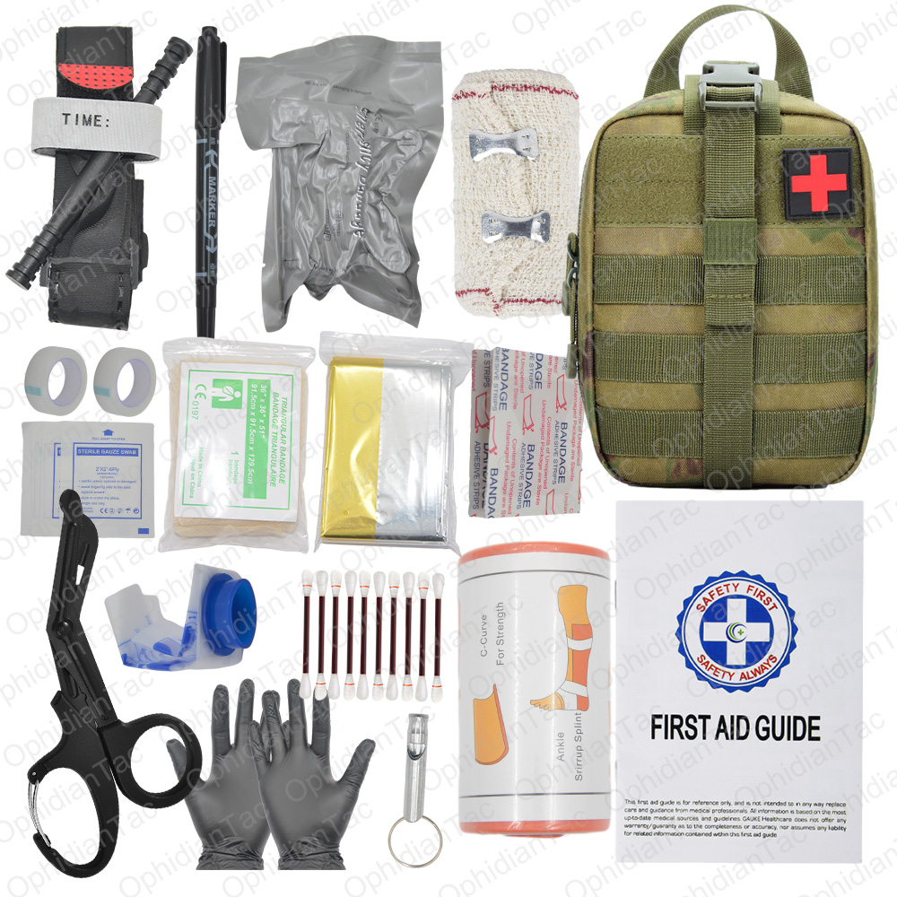 Hunting Camp Outdoor Supplies - 17 Pieces Outdoor Camping Emergency Equipment