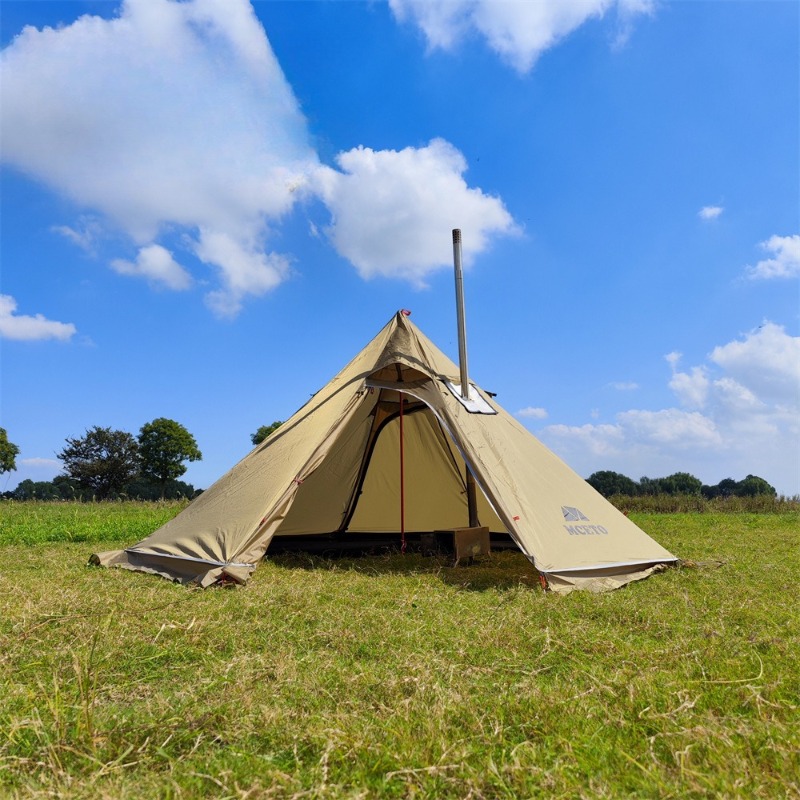 Hunting Camp Outdoor Supplies - Winter Camping Large Pyramid Tent 3-5