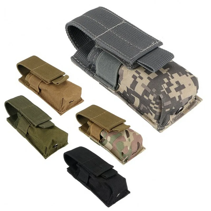 Hunting Knife Outdoor - Molle Tactical M5 Flashlight Pouch 9MM