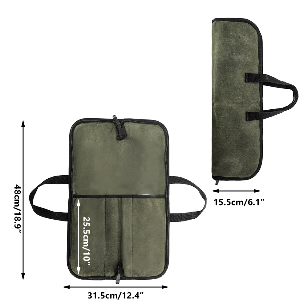 Waxed Canvas Knife Roll Bag Mu - đánh giá và giá Hunting Knife Outdoor