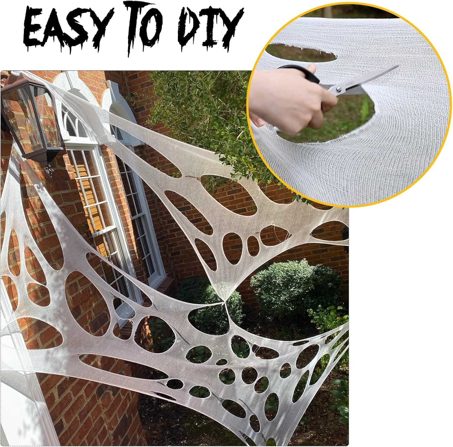2 Packs Spider Webs Halloween  - đánh giá và giá Outdoor Hunting House