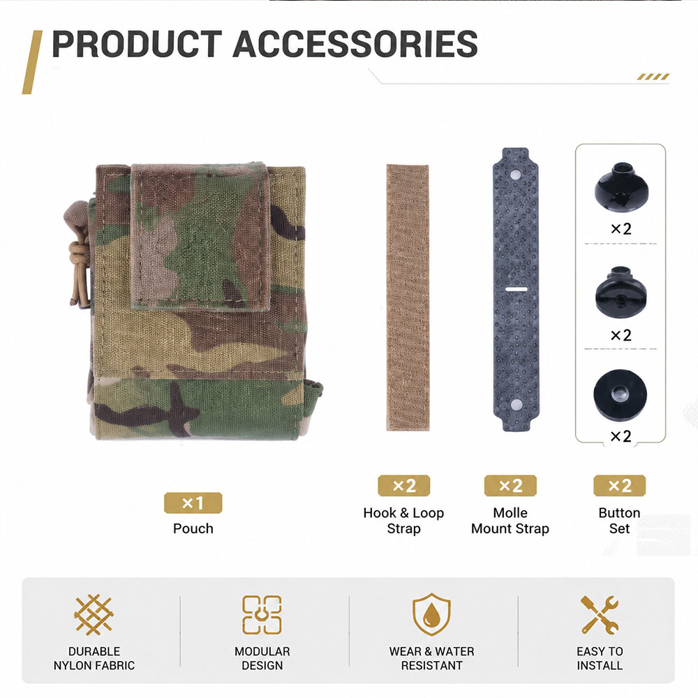 Tactical MOLLE Dump Pouch Fold - đánh giá và giá Outdoor Hunting Gear Storage