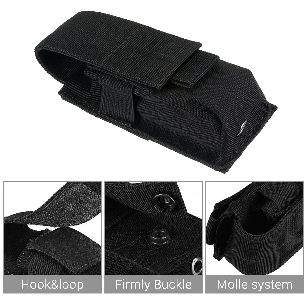 Tactical Molle Flashlight Pouc - đánh giá và giá Hunting Knife Outdoor