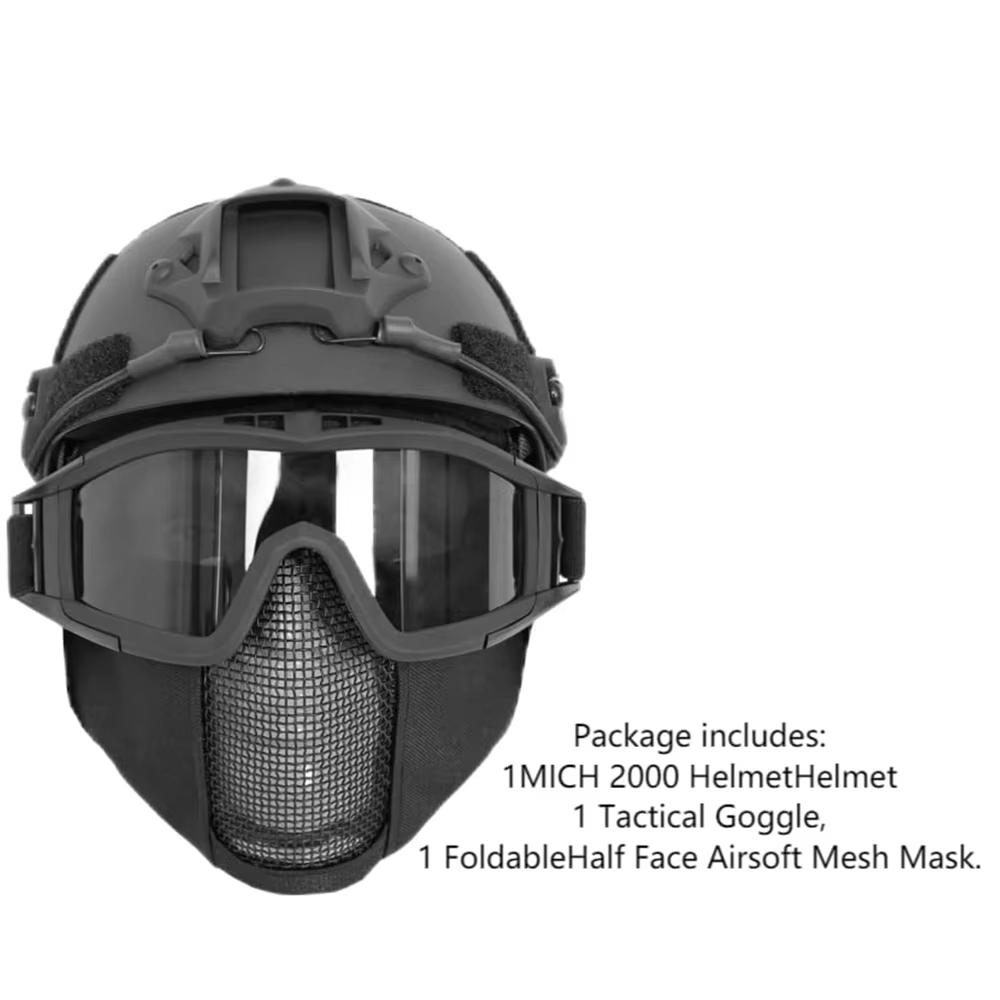 MICH Airsoft Helmet & Half Fac - đánh giá và giá Outdoor Hunting Guide