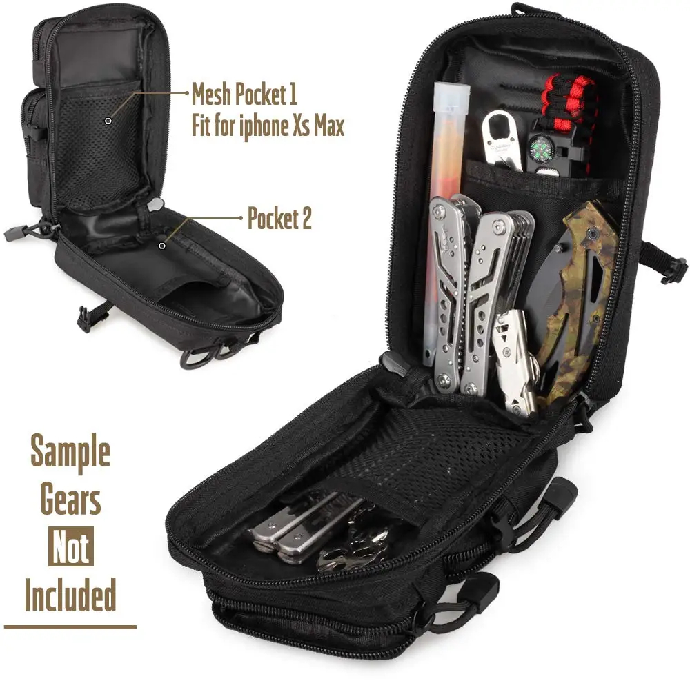 Mini Molle Utility Pouch, EDC  - đánh giá và giá Outdoor Hunting Gear Storage