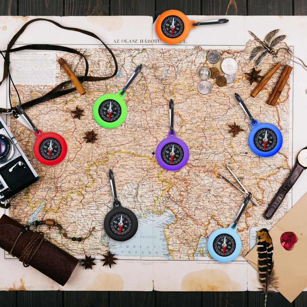 5-20 PCS Mini Compass Keychain - đánh giá và giá Outdoor Hunting House