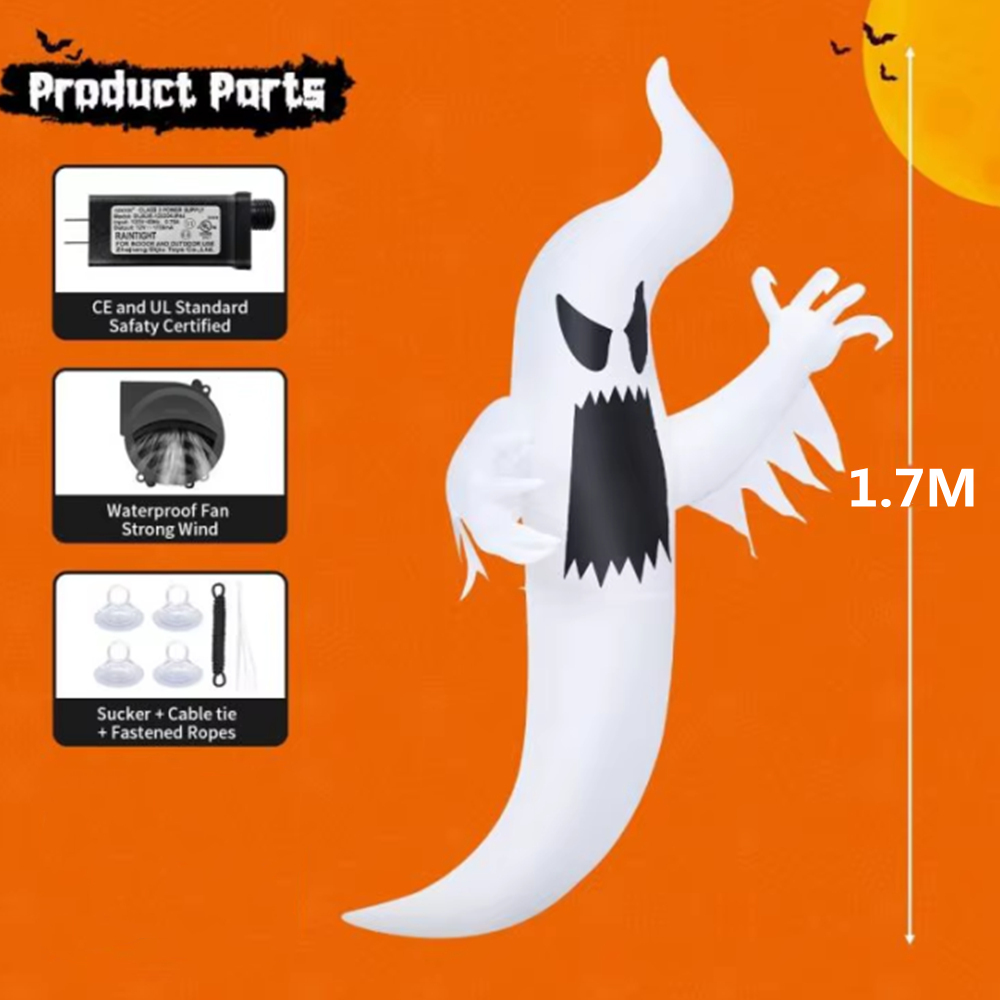 1.7M Halloween Inflatable Wind - đánh giá và giá Outdoor Hunting House